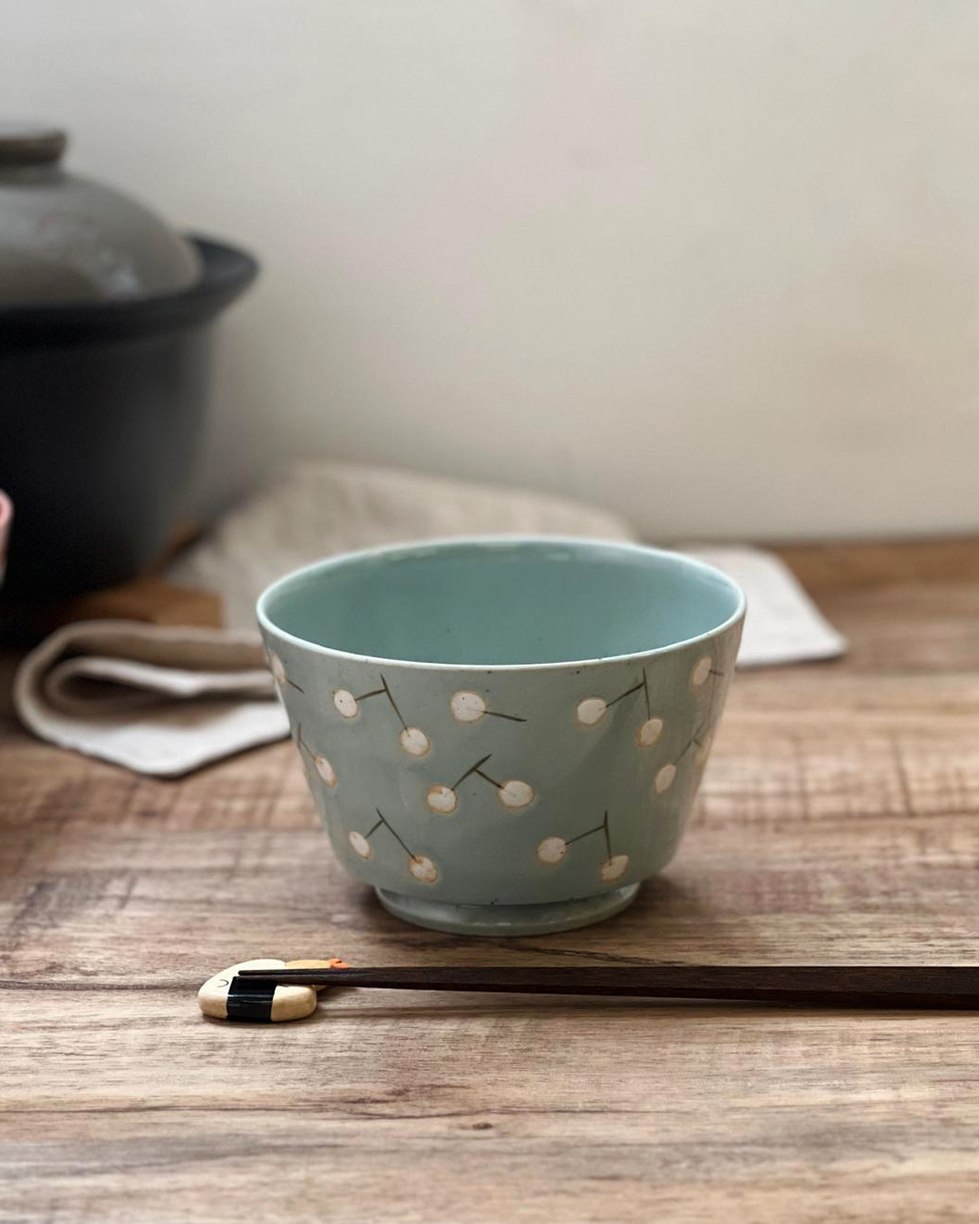 Handmade Porcelain Donburi Bowl light blue｜Hasami Ware