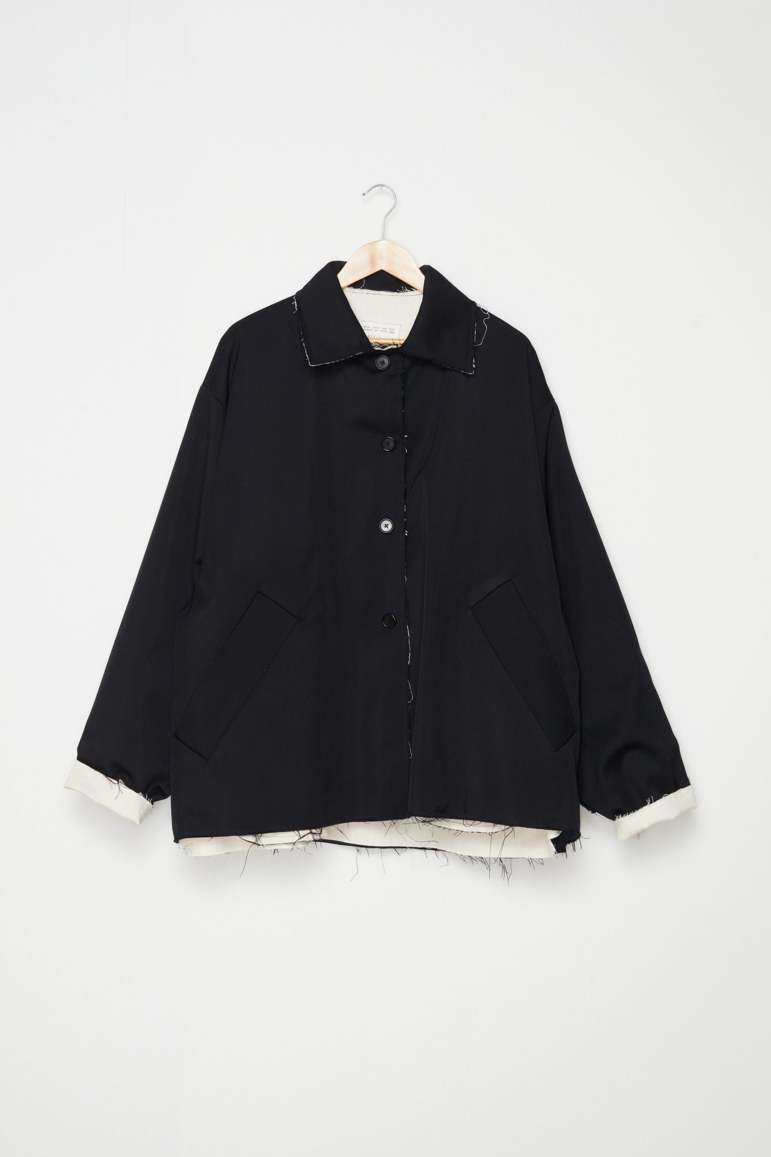 Camiel Fortgens Short Mac Wool Twill Black – Neighbour