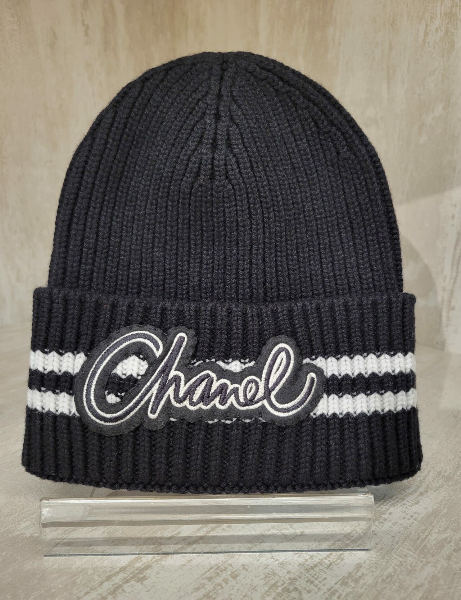 CHANEL AAA410 HEADWEAR BEANIE BLACK 冷帽