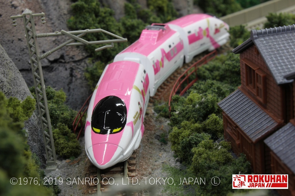 Rokuhan ST008-2 Z規 Z Shorty 500系列Hello Kitty新幹線 3輛組