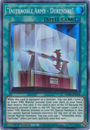 Thẻ Bài Yugioh Chính Hãng | "Infernoble Arms - Durendal" | AMDE Rare