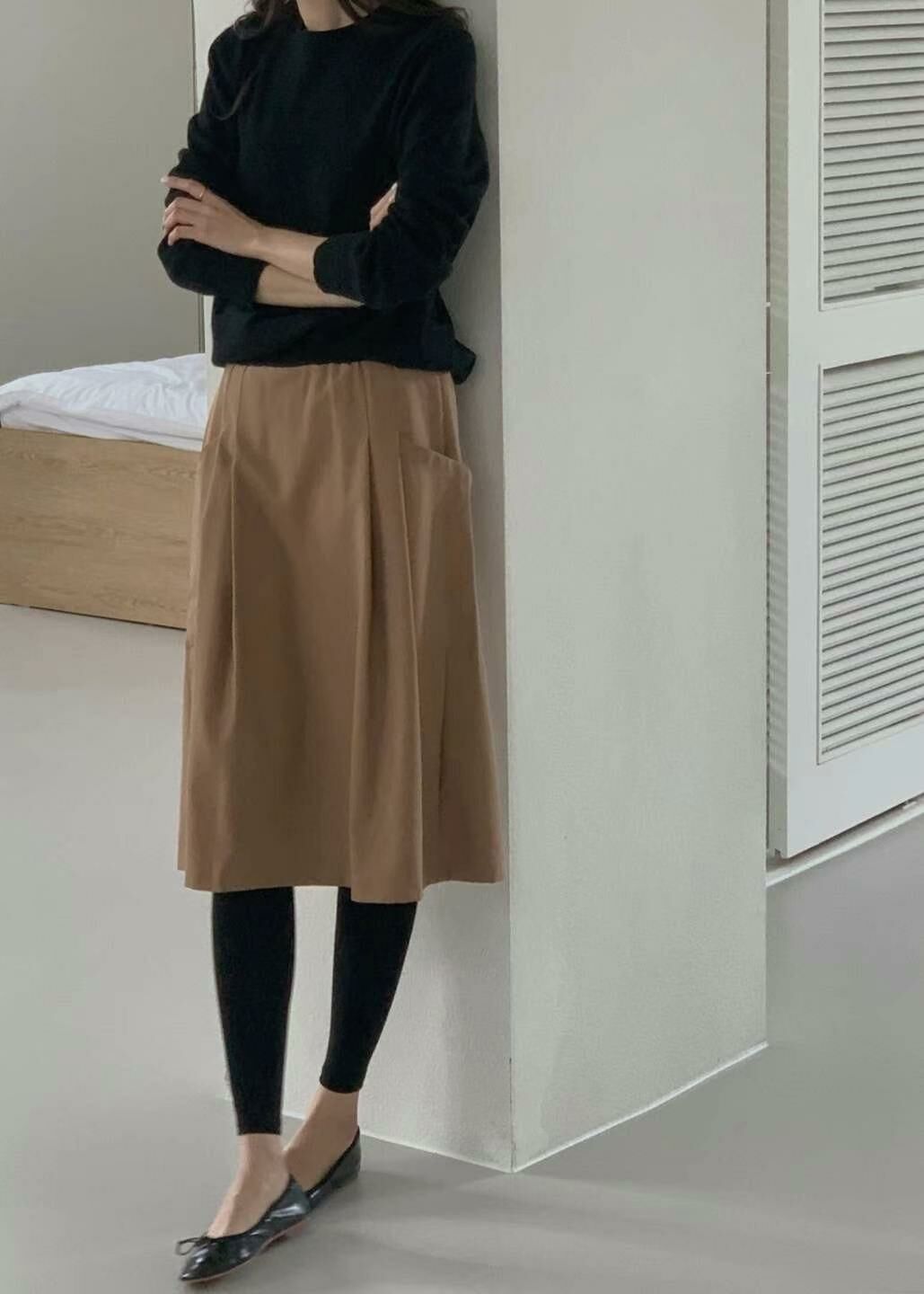韓國口袋長裙連Leggings-2色 #Q1122