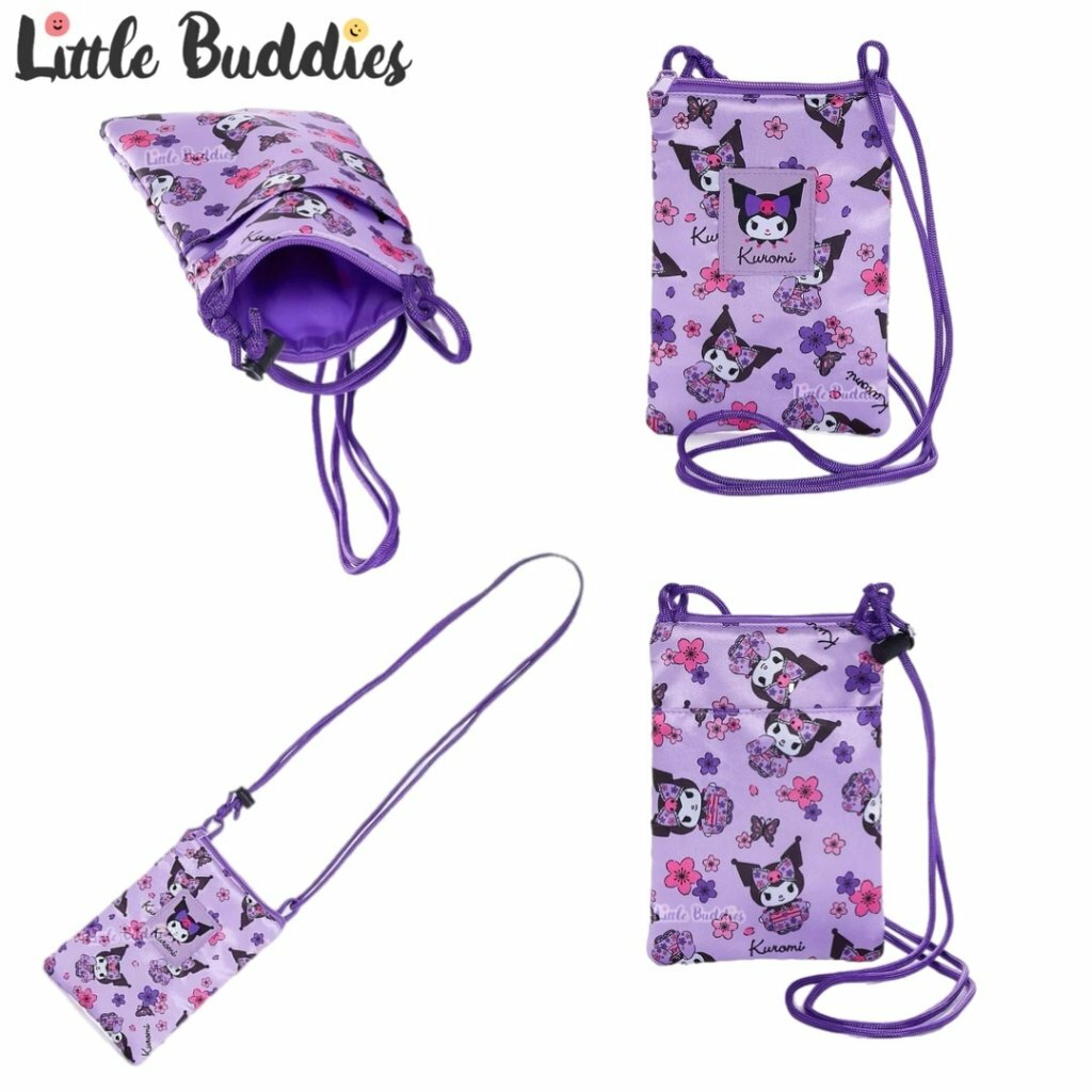 美版 Sanrio Kuromi 和風系列 - 斜揹手機袋