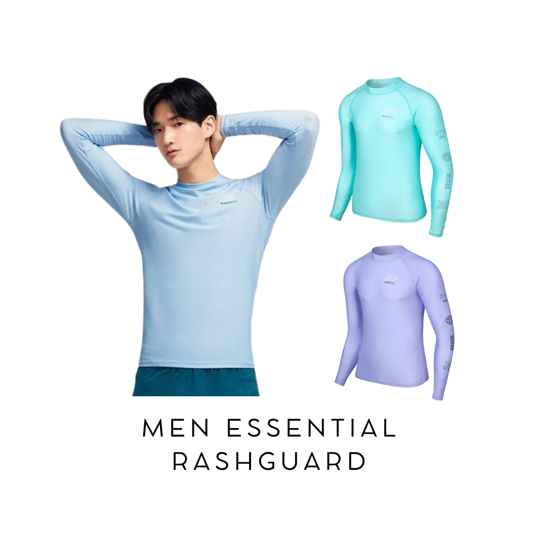 ▲BARREL ESSENTIAL 男款素色防曬衣 (共三色)