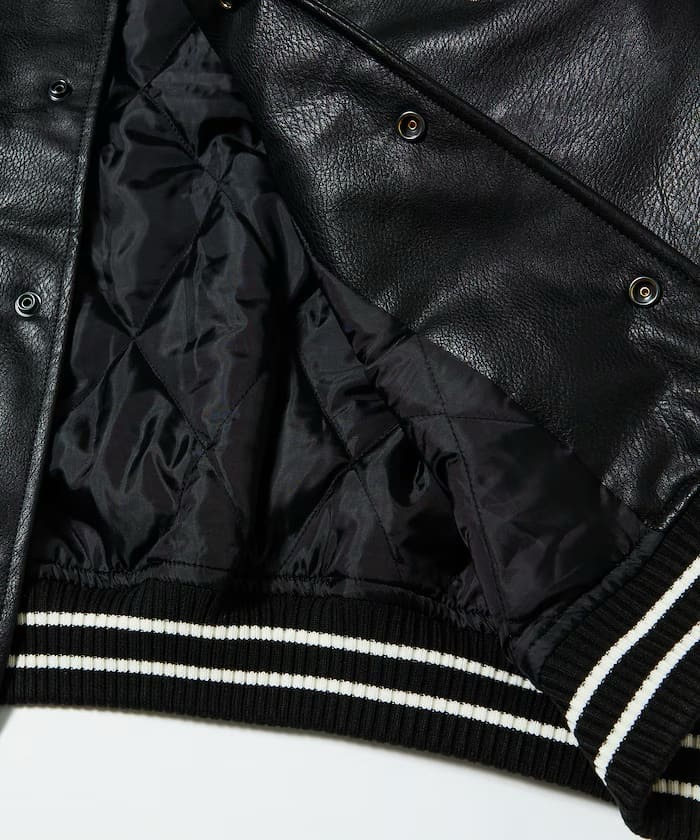 NAUTICA Japan Arch Logo Leather Award Jacket