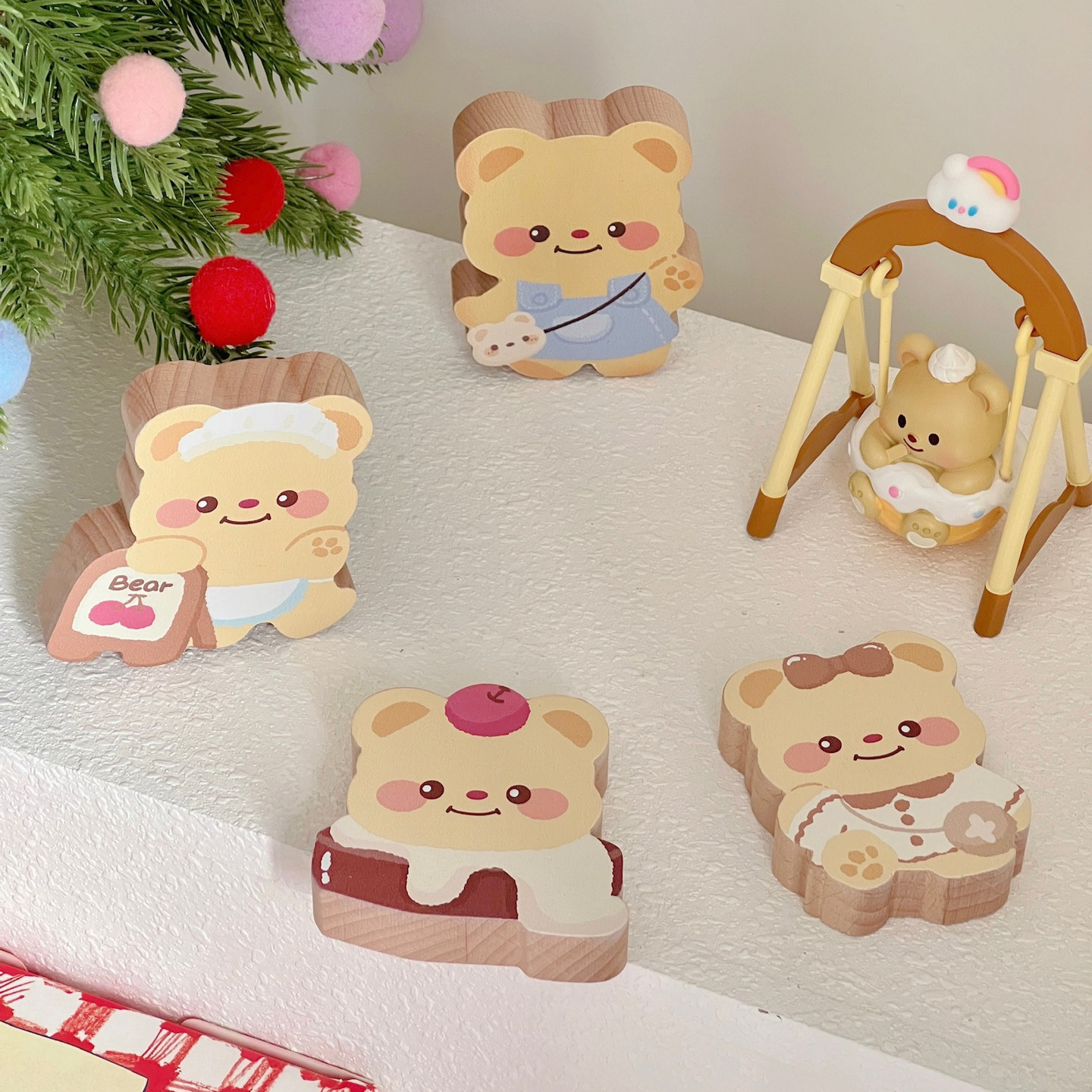 《5134》可愛小熊原木開瓶器