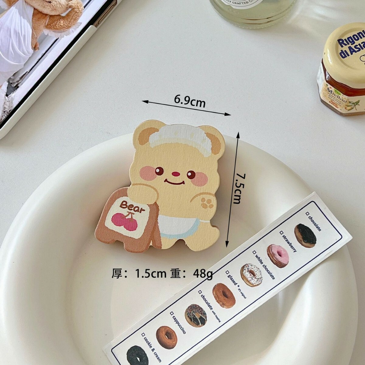 《5134》可愛小熊原木開瓶器