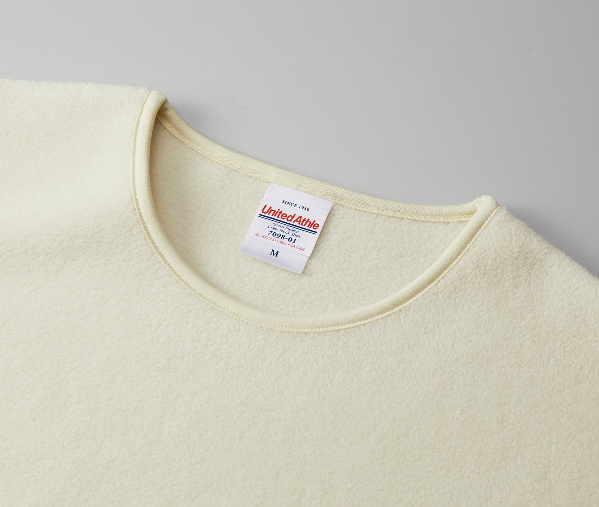 ☆ETW☆【EASY TO WEAR】日本 United Athle 7098-01 超細搖粒絨 圓領長袖T恤