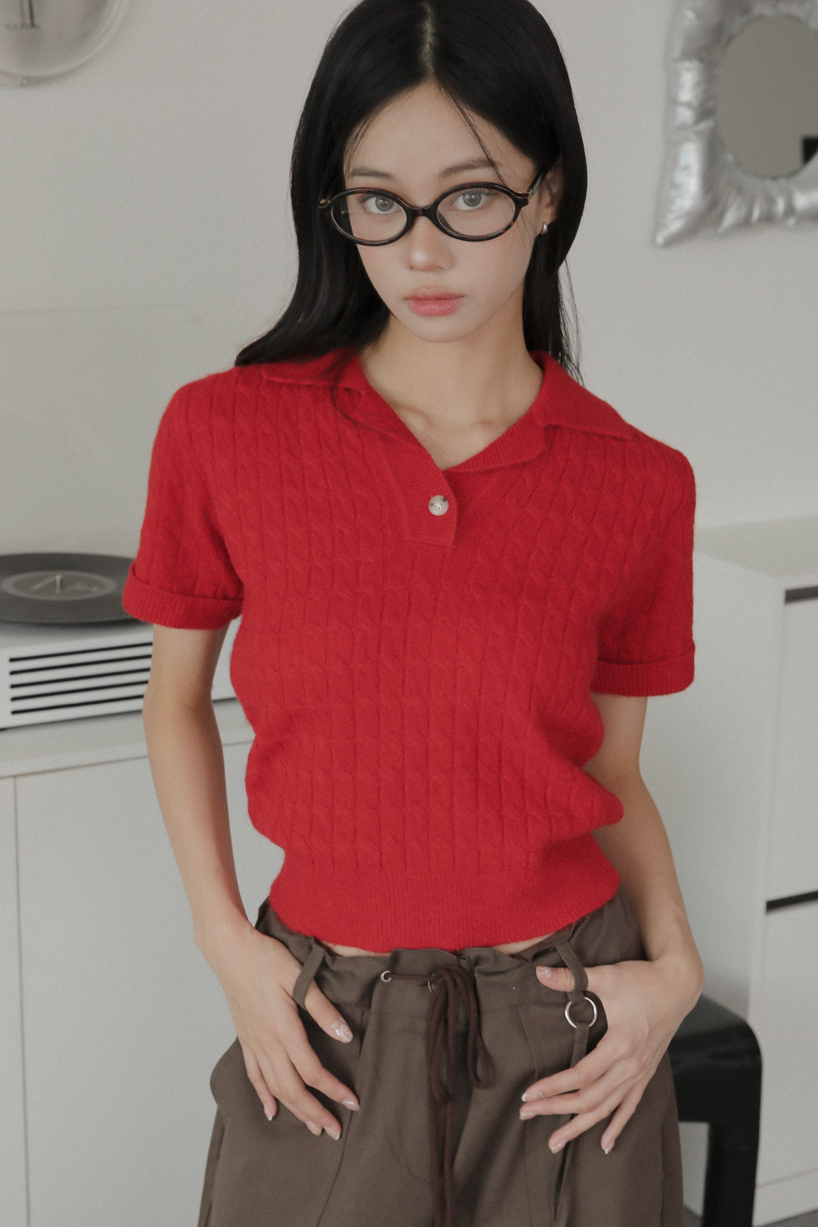 Cable Collar Knit #針織上衣