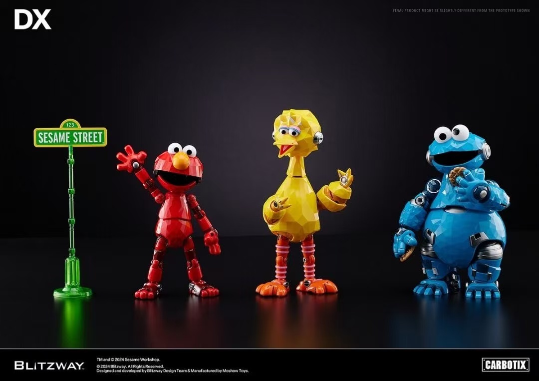 BLITZWAY Sesame Street Cookie Monster Big Bird Elmo 芝麻街 艾摩 大鳥 甜餅怪獸 Full Set