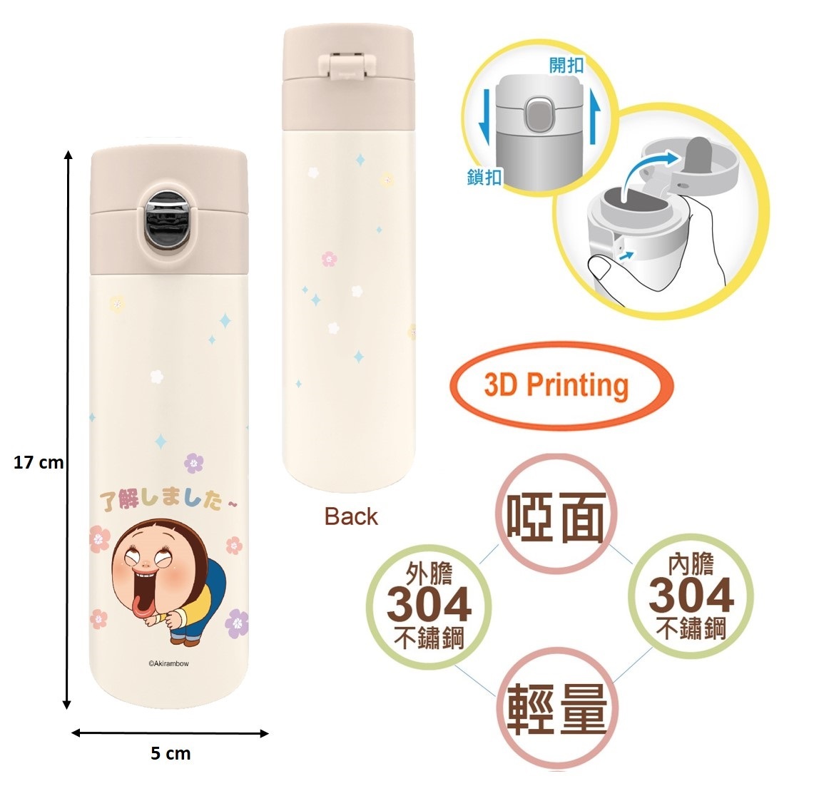 小燦 |燦子| 輕量保溫杯 保溫瓶(200ml)