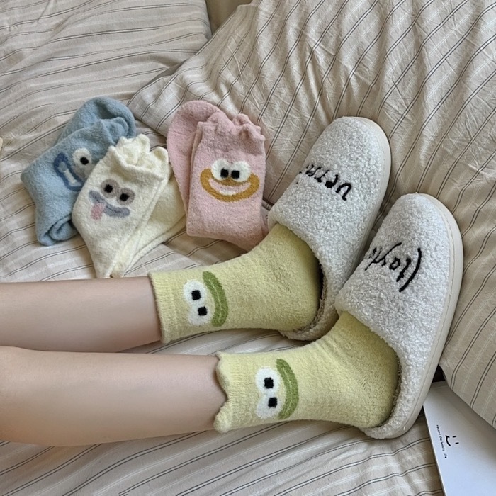 《11032》冬季搞怪臉臉怪物襪子