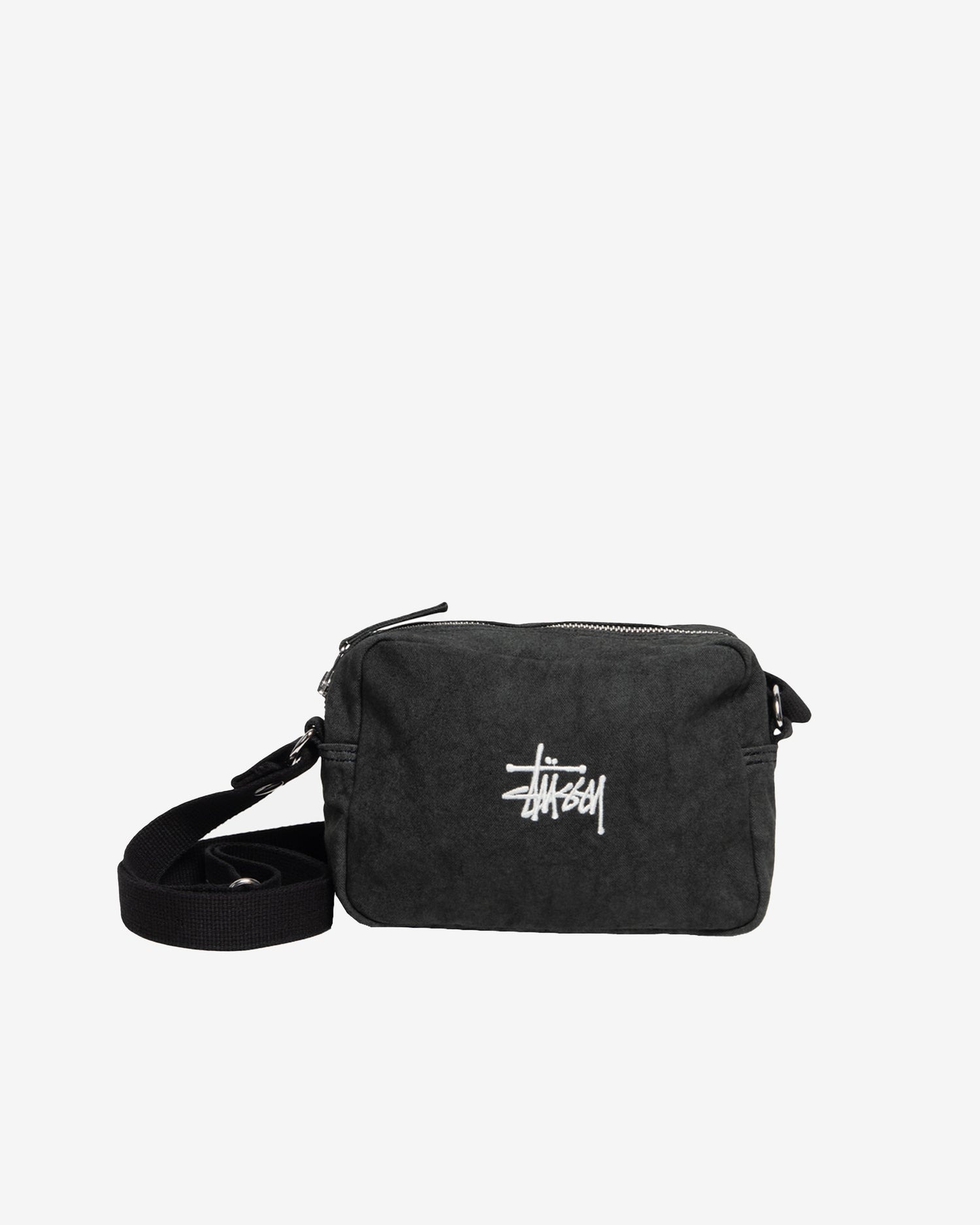 STUSSY CANVAS SIDE POUCH WASHED BLACK洗水黑