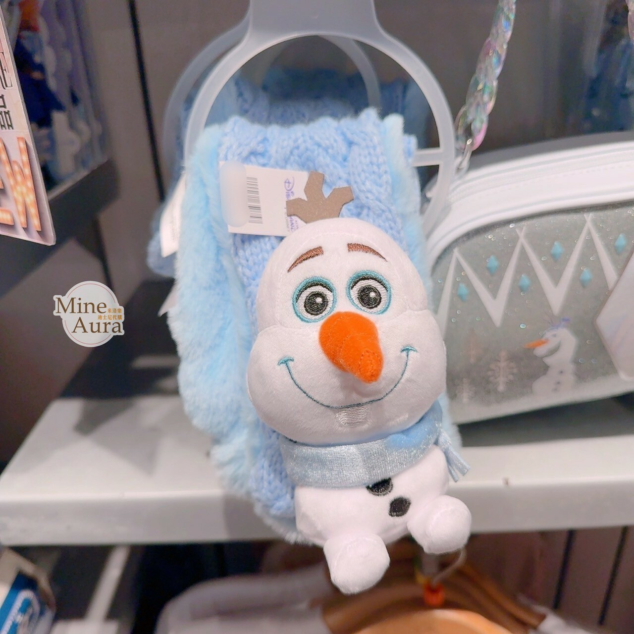 雪寶 Olaf 立體造型 編織麻花 圍巾 冰雪奇緣 Frozen -香港迪士尼樂園