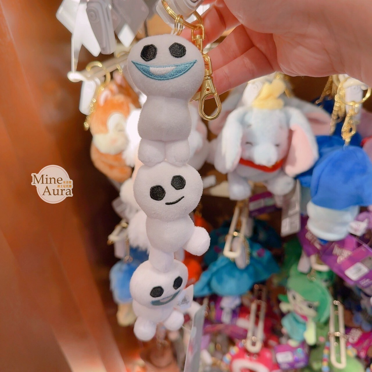 World of Frozen 限定 迷你小雪寶 Olaf 疊疊樂 絨毛 鑰匙圈 吊飾 冰雪奇緣 Frozen -香港迪士尼樂園