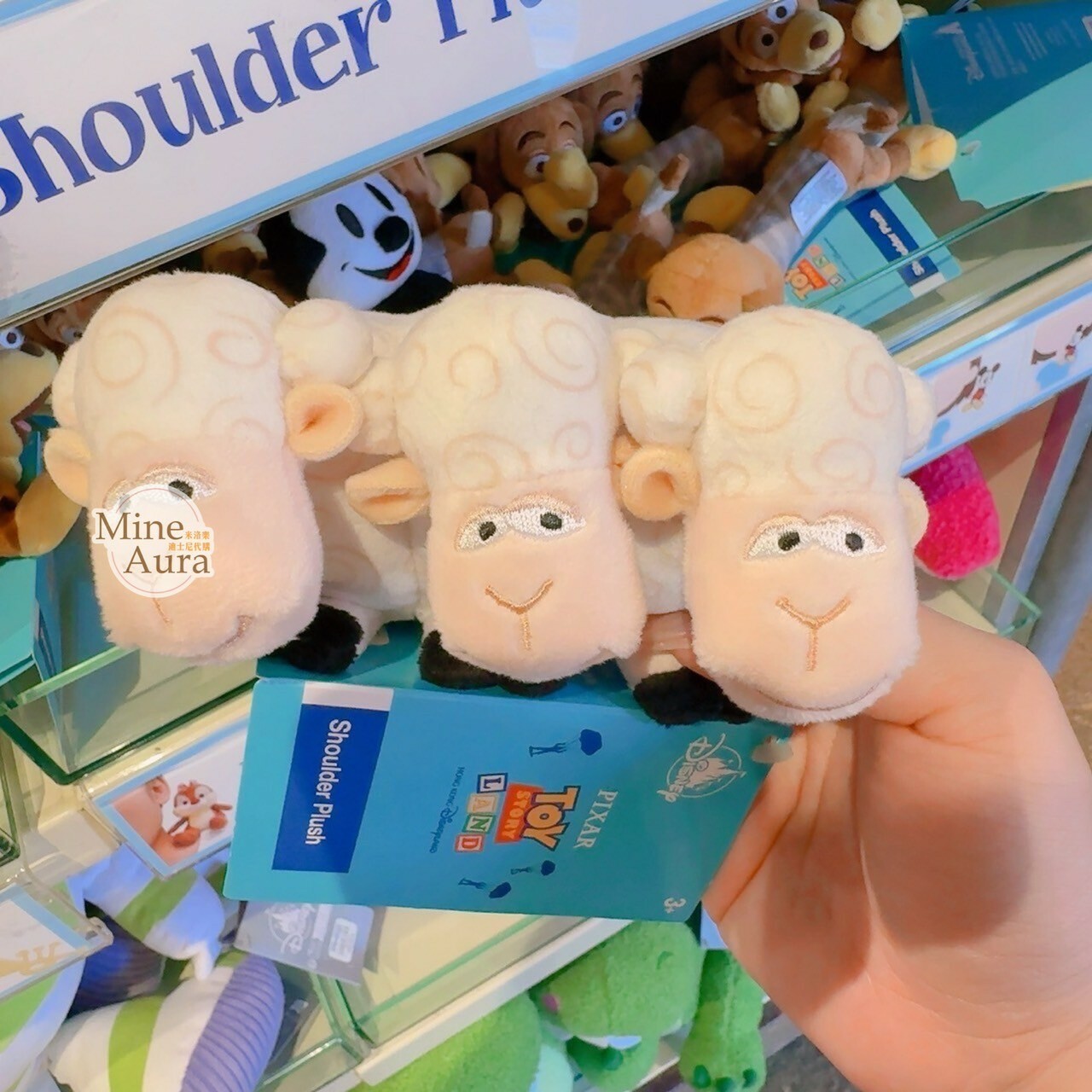三頭羊 Bo Peep's Sheep 比莉 羊羊 嘎嘎 磁鐵 坐肩 絨毛 娃娃 公仔 玩具總動員 Toy Story -香港迪士尼樂園