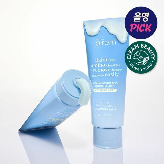 《Olive young連線》makeprem Safe Me Amino Refresh Cleansing Foam 100+20ml