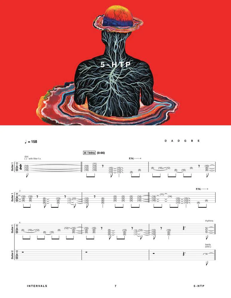 Intervals - Memory Palace / Circadian / The Way Forward / The Shape of Colour / A Voice Within / In Time 歷年專輯紙本吉他譜與組合包