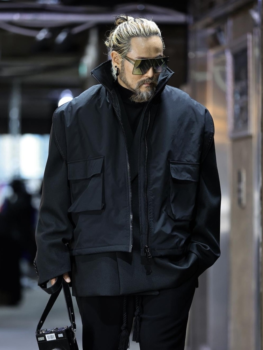 拉鍊無袖寬鬆背心外套