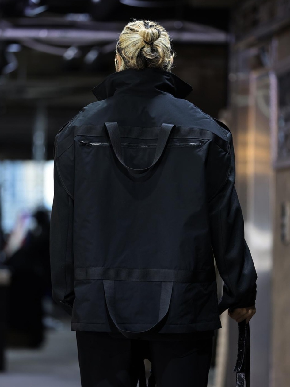 拉鍊無袖寬鬆背心外套