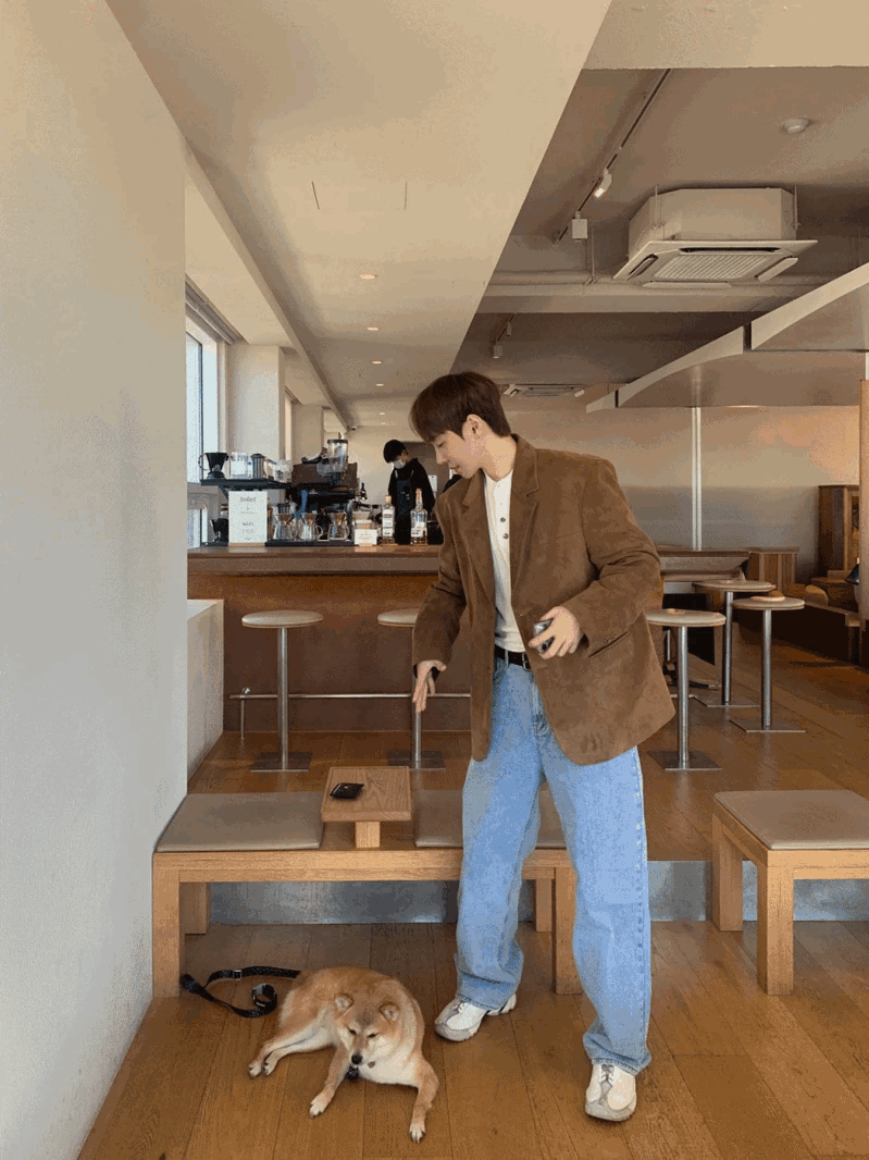 絨面革西裝外套