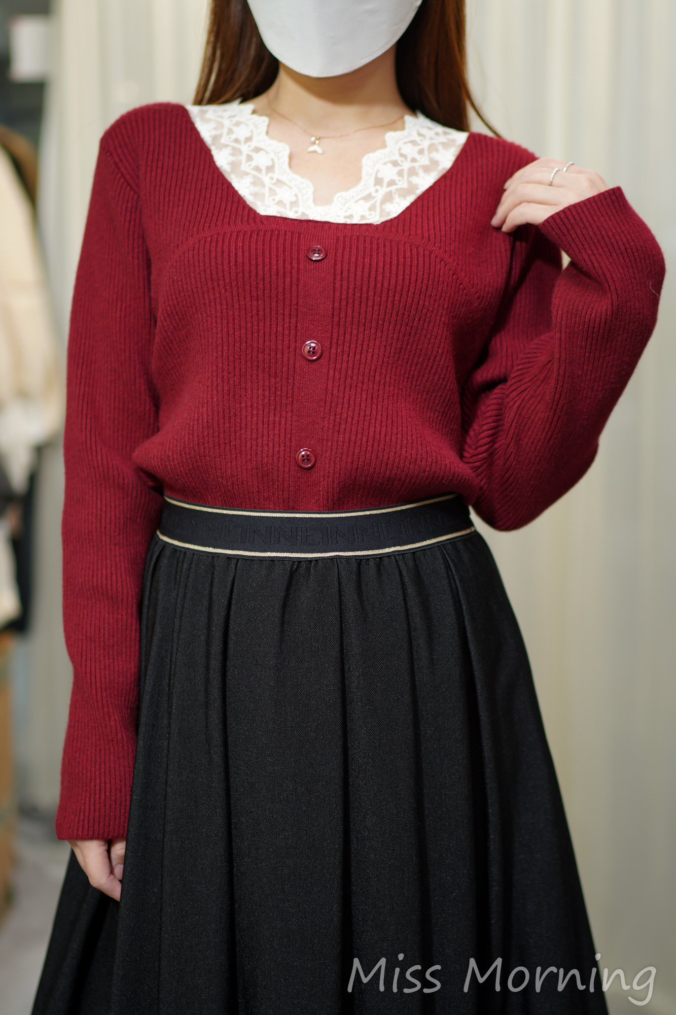 Lace領款上衣(14257)&大氣傘裙 (33840)