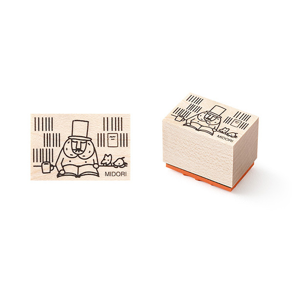 Ojisan 30th Anniversary Event Limited Stamp－Reading (Japanese Stationery)