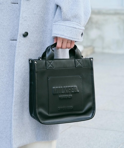 MILKFED. / SQUARE PIPING SHOULDER BAG