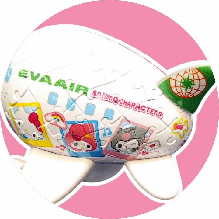 Hello Kitty 閨蜜機3D立體拼圖飛機