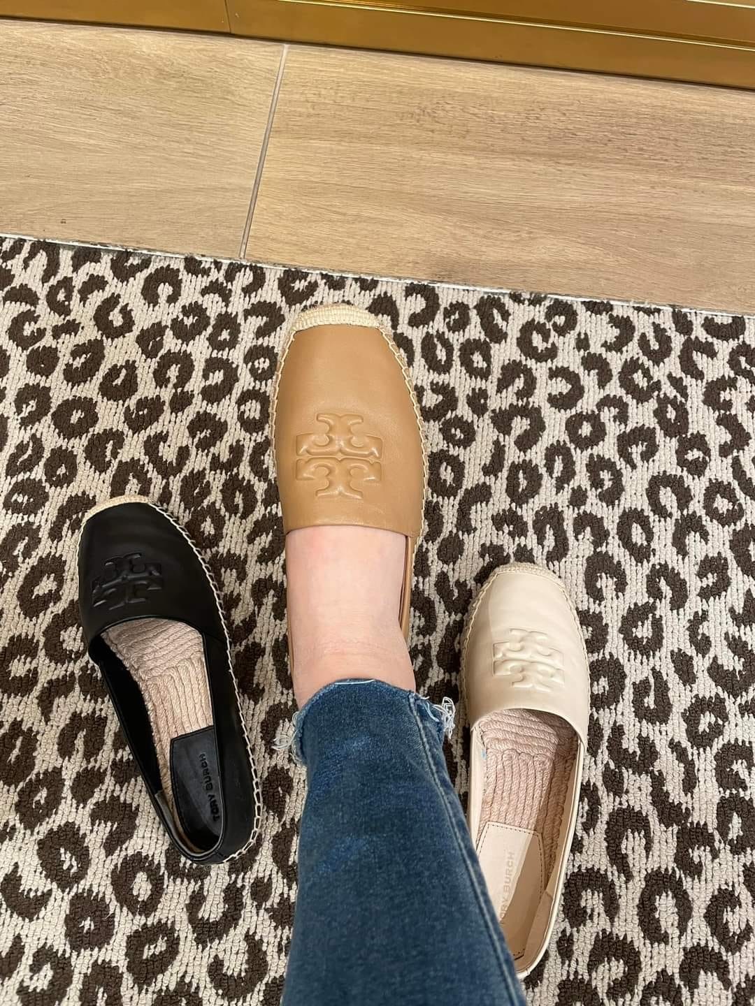 Tory Burch Espadrilles美國outlet最新款Everly logo真皮漁夫鞋