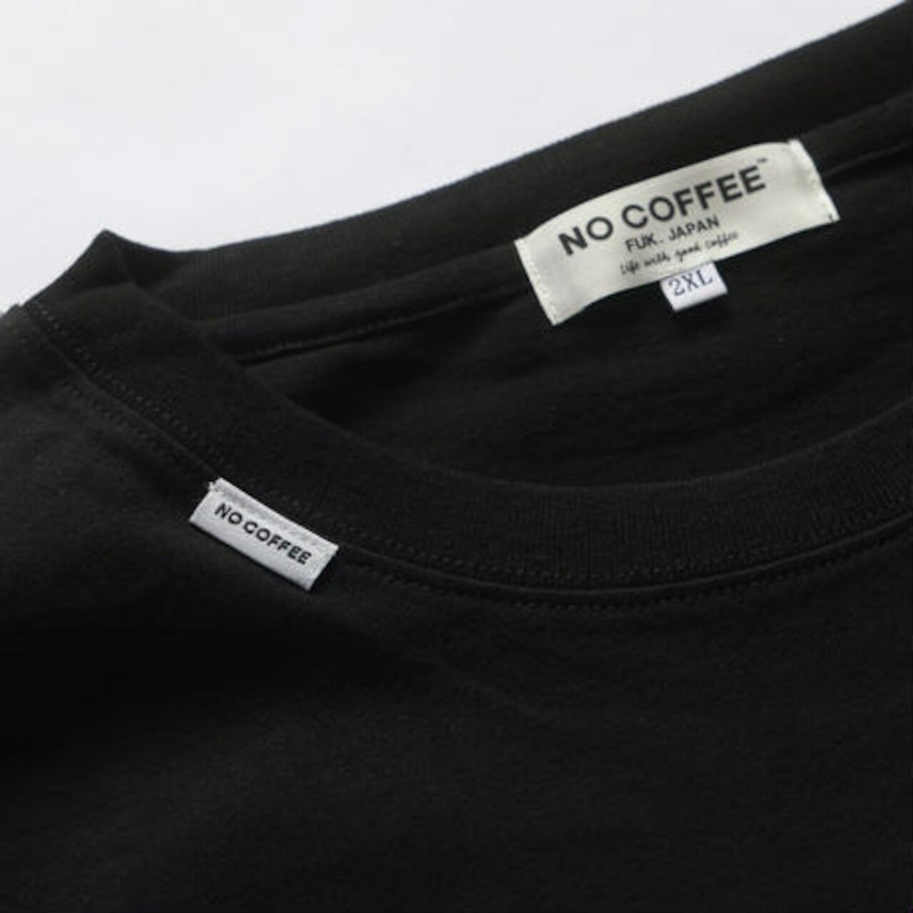 NO COFFEE 刺繡長袖T恤