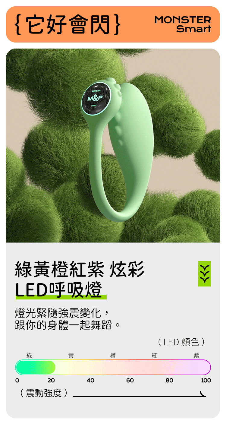 Sistalk 小怪獸 Monster Smart 小智蛋 | 智能遙控震動器 | 鯨魚博士(藍色)