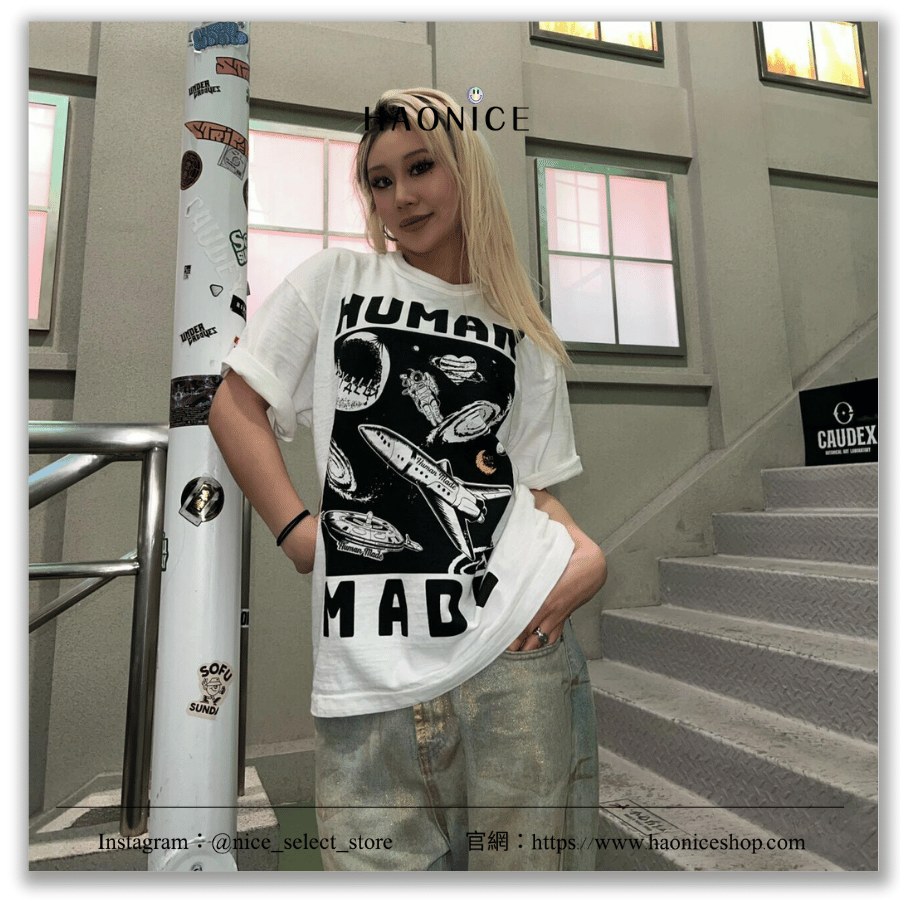 【NICE 歐美日韓代購】24SS HUMAN MADE 夏季新款🔥宇宙系列 太空梭 銀河短袖 短T 愛心