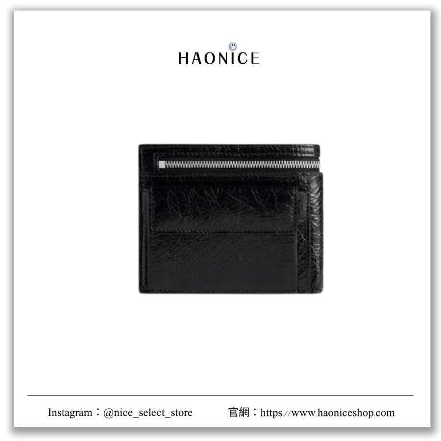 【hao nice】24SS Balenciaga 巴黎世家 上海經銷商🔥經典logo字母羊皮皮夾 短夾 拉鍊 折疊錢包
