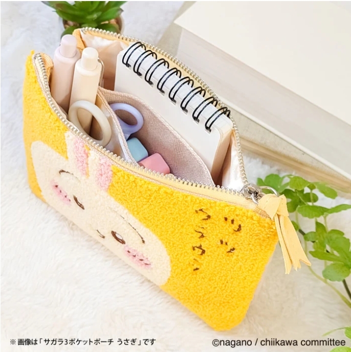 iSNEAKERS｜ 日本 Chiikawa 吉伊卡哇 刺繡絨毛收納包