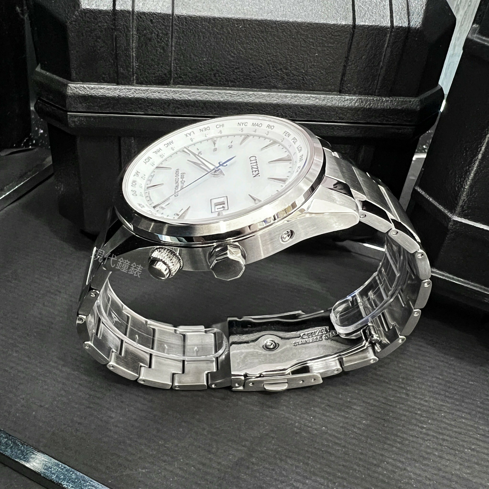 【CITIZEN 星辰】GENT'S系列 紳士白電波男錶CB0270-87A 43mm現代鐘錶