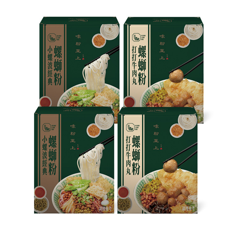 小螺波經典螺螄粉 2入＋打打牛肉丸螺螄粉 2入