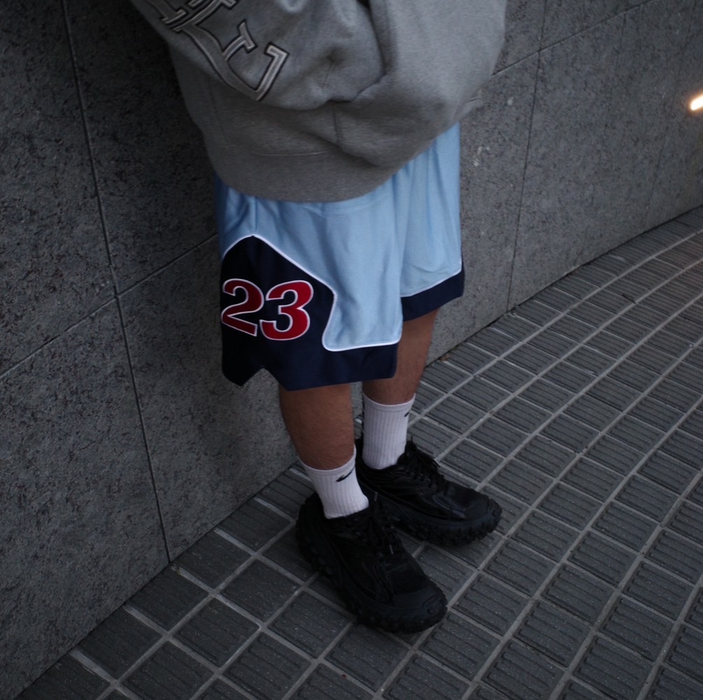 Supreme x Jordan 球褲 藍色 紅標