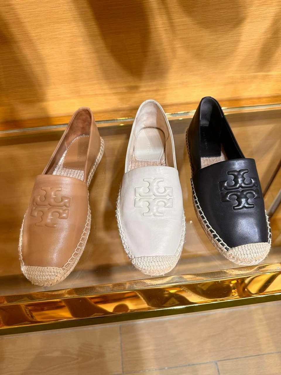 Tory Burch Espadrilles美國outlet最新款Everly logo真皮漁夫鞋