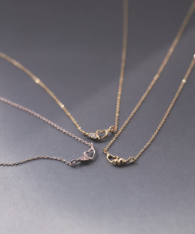 [日本制] 心形閃石頸鏈