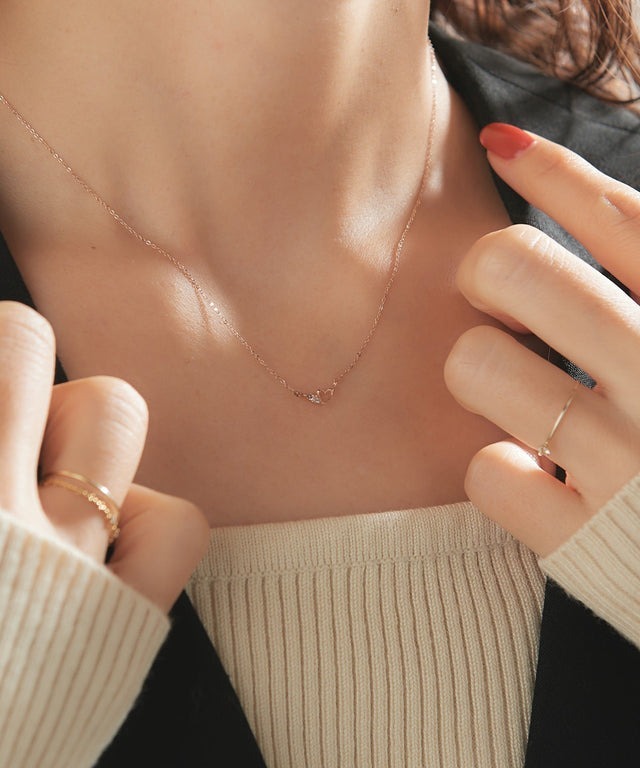 [日本制] 心形閃石頸鏈