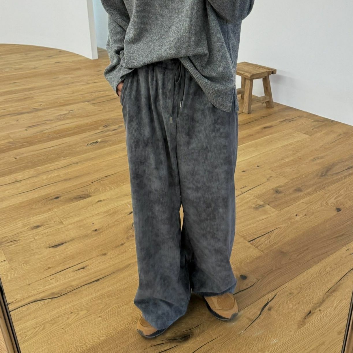 薄燈心絨鬆身褲 BY ATTENTION-287P