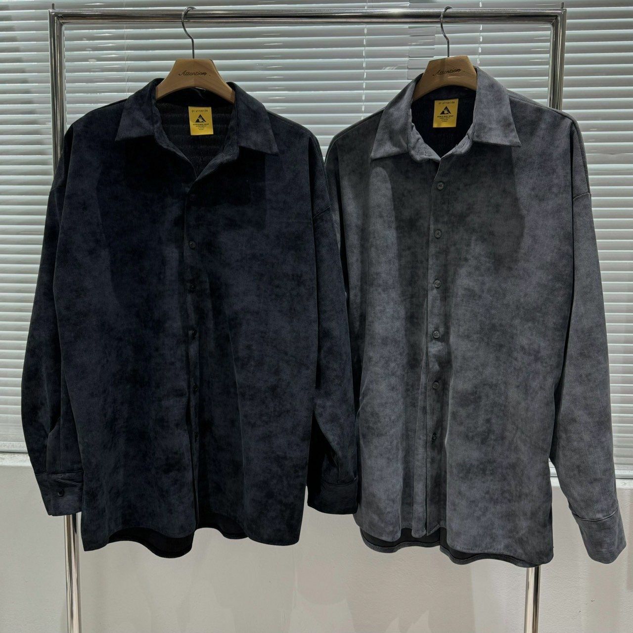 薄燈心絨長袖恤衫 BY ATTENTION-288JK