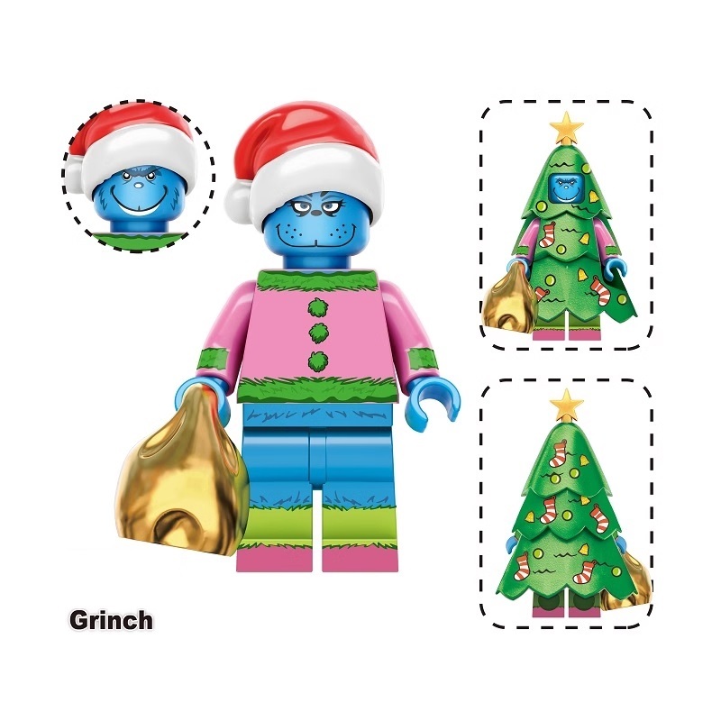 Christmas Grinch Minifigures Minifigs fit Lego TV3013