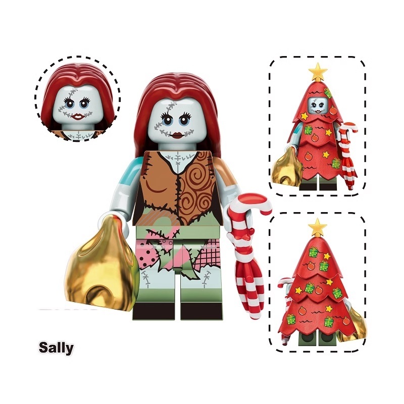 Christmas Sally Minifigures Minifigs fit Lego TV3015
