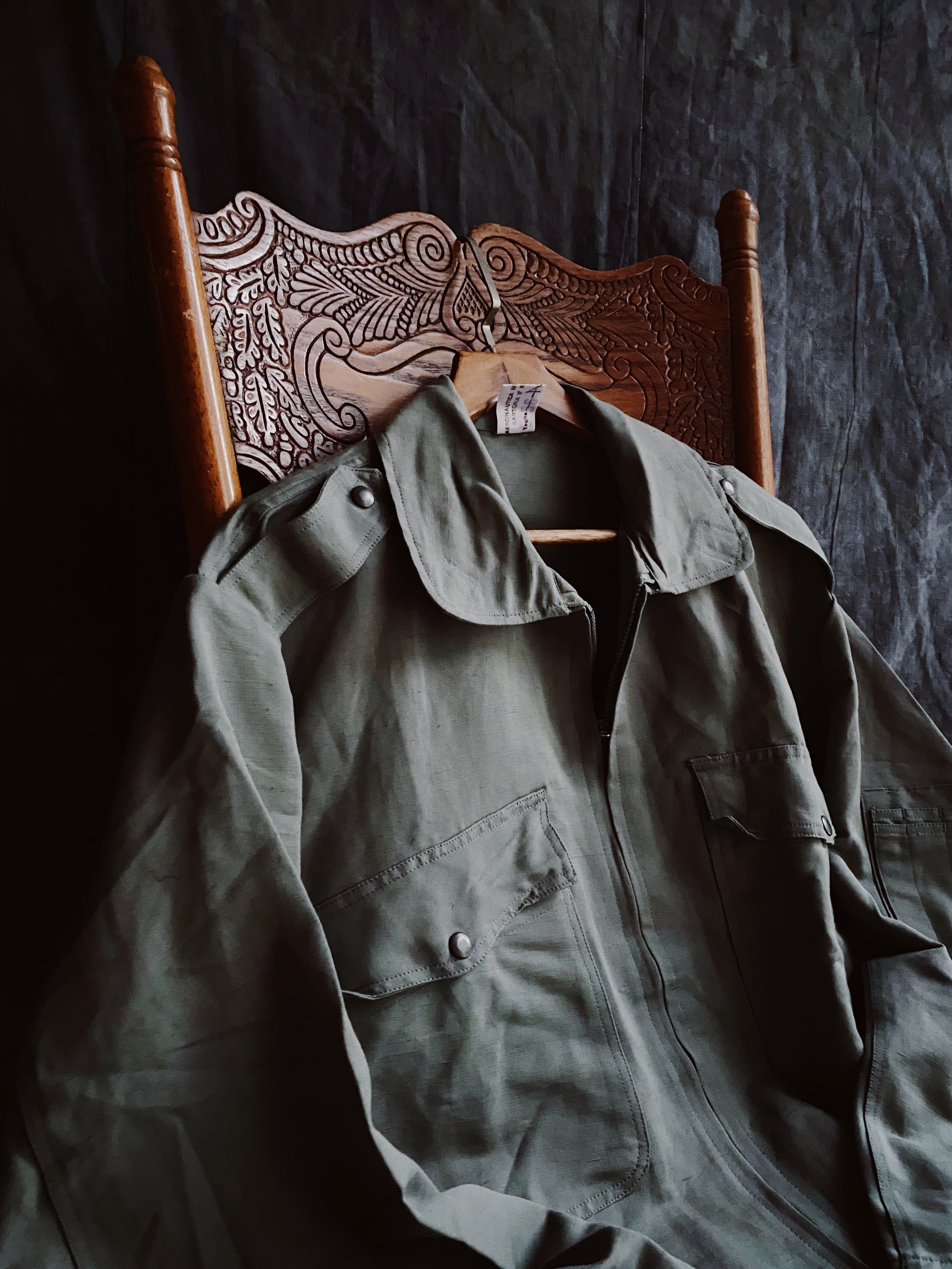 80s Italy A.M.I Pilot Jacket-Original/ 義大利軍A.M.I 空軍飛行員夾克-原色