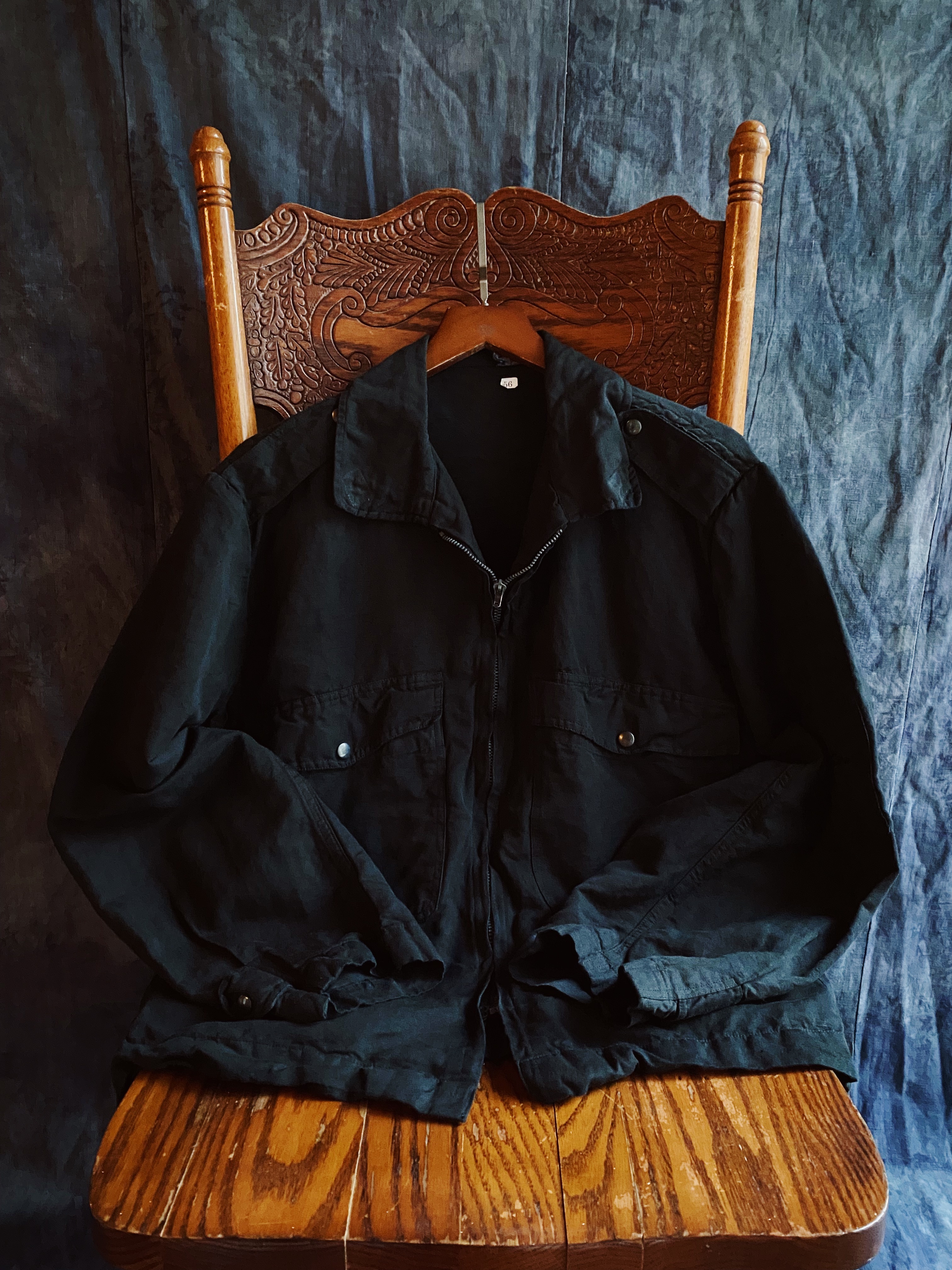 Italy A.M.I Pilot Jacket-Black dye/ 義大利軍A.M.I 空軍飛行員夾克-黑染