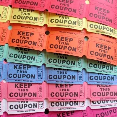 Littlebee Vintage Ticket－Party | **2 pc for each color, total 10 pcs**