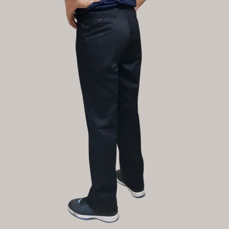 薄款-抗皺(中直筒) 中高腰直筒休閒褲 28~43吋 免費修改褲長