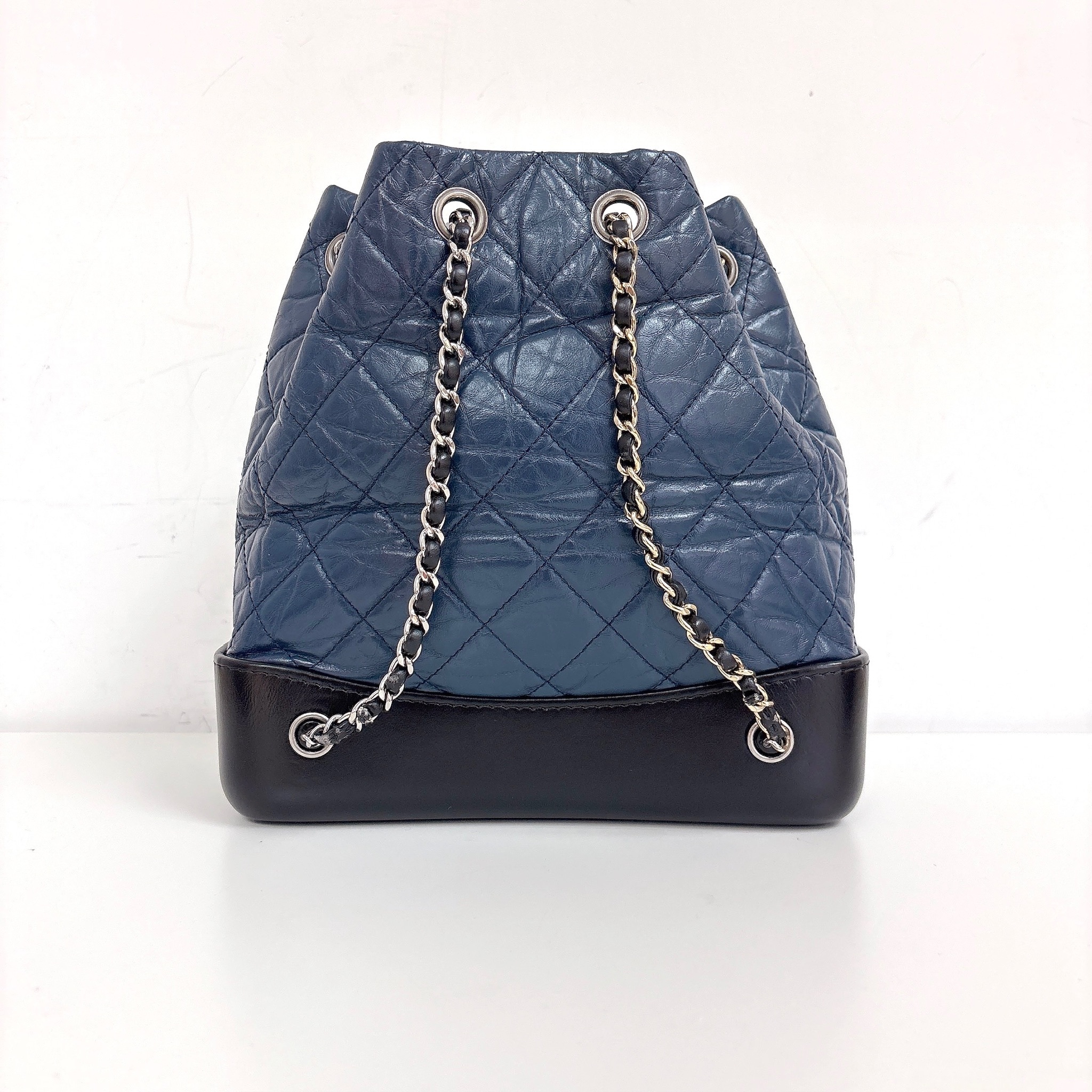 Chanel Small Gabrielle Backpack - Blue / Shw & Ghw